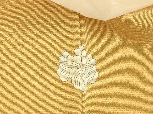 平和屋着物●上質な色無地　飴色　正絹　逸品　未使用　DABK2848op
