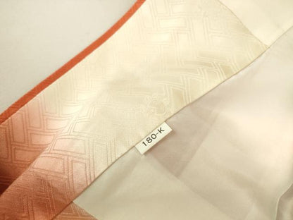 平和屋着物●十日町老舗ブランド　吉澤友禅　吾妻徳穂　振袖　駒刺繍　橘　金彩　正絹　逸品　DABK2858op