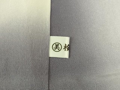 平和屋着物●上質な小紋　兎　うさぎ　間道　正絹　逸品　DABK2872op