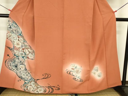 平和屋着物●訪問着　絞り　辻が花　暈し染め　正絹　逸品　DABK2874op