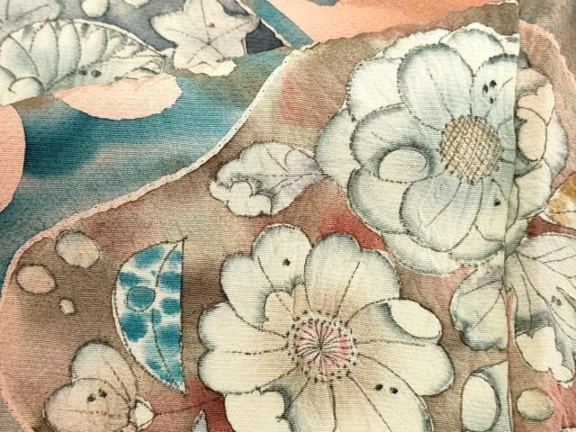 平和屋着物●訪問着　絞り　辻が花　暈し染め　正絹　逸品　DABK2874op