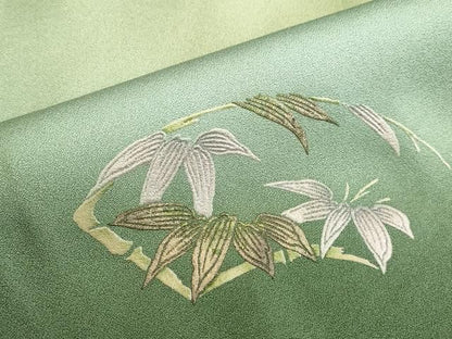 平和屋着物●訪問着　地紙花文　暈し染め　金彩　正絹　逸品　未使用　DABK2883op