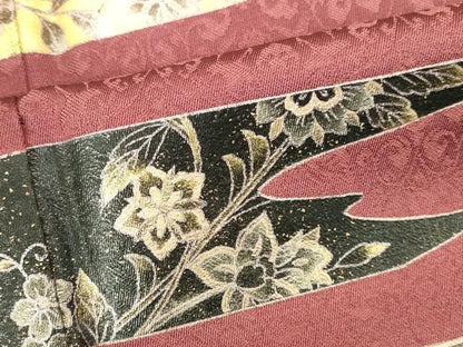 平和屋着物●訪問着　螺鈿　更紗花文　金彩　正絹　逸品　DABK2884op