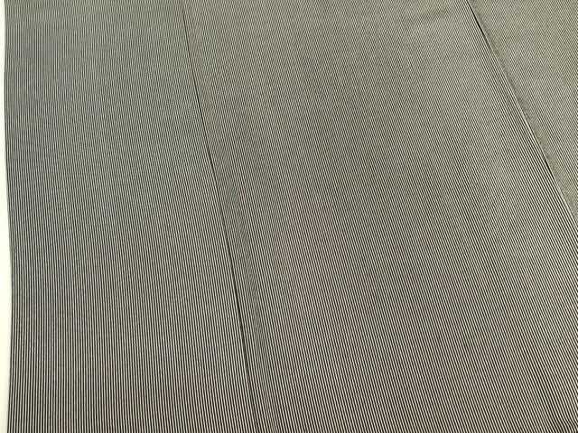平和屋着物●寺山存男　江戸小紋　万筋　羊羹色×白練色　正絹　逸品　DABK2887op