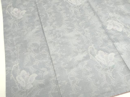 平和屋着物●本場大島紬　草花　正絹　逸品　DABK2890op