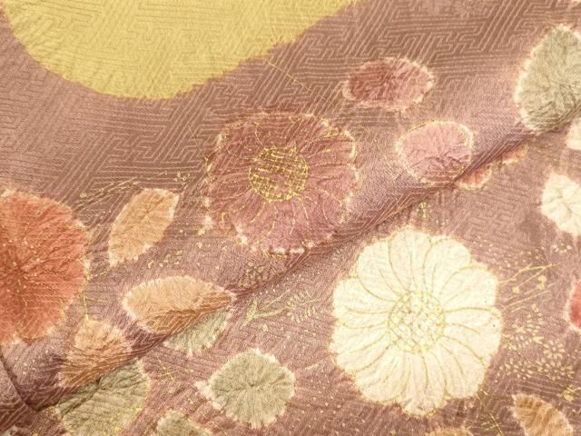 平和屋着物●訪問着　絞り　辻が花　金彩　正絹　逸品　DABK2894op