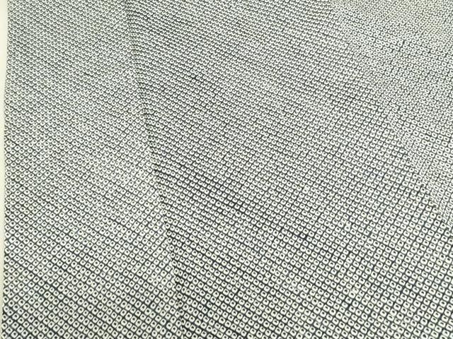 平和屋着物●大変加工の良い総絞り小紋　正絹　逸品　未使用　DABK2895op