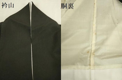 平和屋着物▼豪華黒留袖　刺繍　孔雀花文　暈し染め　金彩　正絹　逸品　DABK2900op