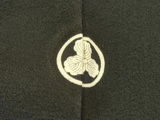 平和屋着物▼豪華黒留袖　刺繍　孔雀花文　暈し染め　金彩　正絹　逸品　DABK2900op