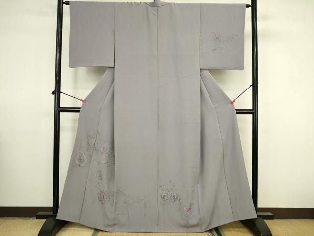 平和屋着物▼中国三大刺繍　汕頭刺繍　スワトウ刺繍　総刺繍　訪問着　正倉院花鳥文　松坂屋扱い　正絹　逸品　DABK2907op