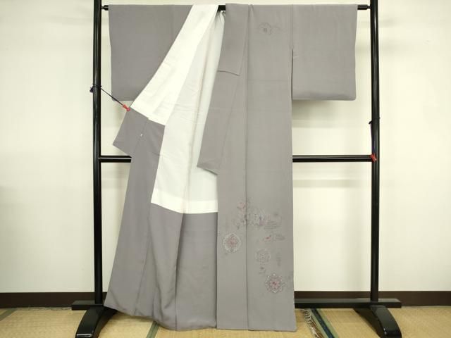 平和屋着物▼中国三大刺繍　汕頭刺繍　スワトウ刺繍　総刺繍　訪問着　正倉院花鳥文　松坂屋扱い　正絹　逸品　DABK2907op