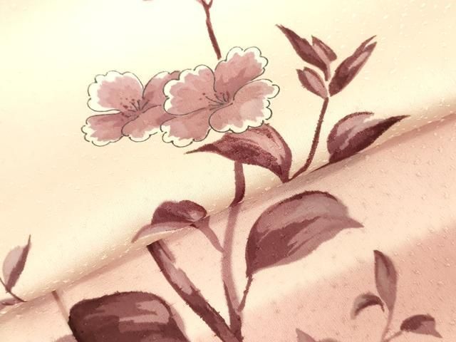 平和屋着物▼訪問着　手描き　枝花　暈し染め　正絹　逸品　DABK2908op