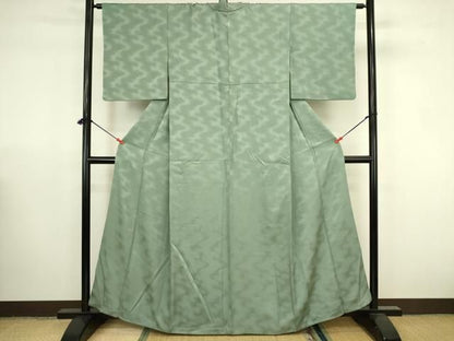 平和屋着物▼上質な小紋　霞文　暈し染め　正絹　逸品　DABK2918op