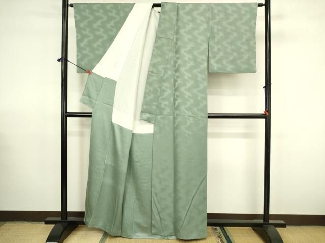 平和屋着物▼上質な小紋　霞文　暈し染め　正絹　逸品　DABK2918op