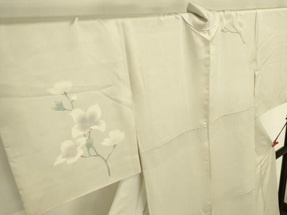 平和屋着物●訪問着　刺繍　草花文　正絹　逸品　DABK2936op