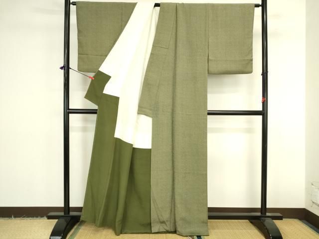 平和屋着物●江戸小紋　花菱文　正絹　逸品　DABK2951op