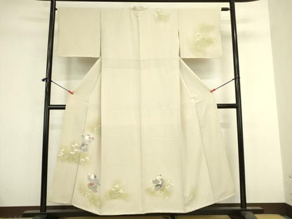 平和屋着物●訪問着　童子遊び　暈し染め　金彩　正絹　逸品　DABK2956op