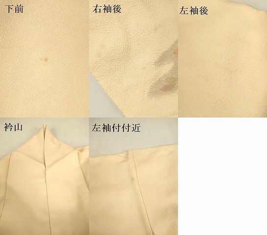 平和屋着物●訪問着　螺鈿　地紋起こし　草花　金彩　正絹　逸品　DABK2971op