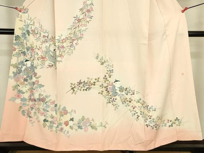 平和屋着物●訪問着　友禅　作家物　童子遊び　暈し染め　金彩　正絹　逸品　DABK2972op