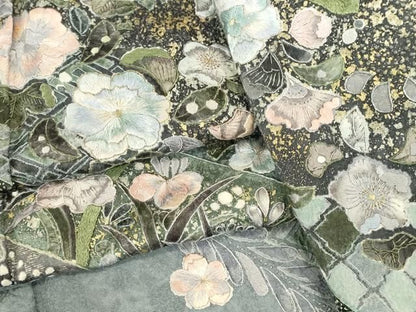 平和屋着物●中国三大刺繍　汕頭刺繍　スワトウ刺繍　総刺繍　訪問着　辻が花　金彩　正絹　逸品　DABK2975op