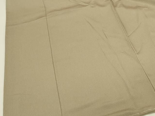 平和屋着物●上質な色無地　白橡色　正絹　逸品　未使用　DABK2983op