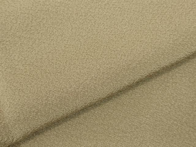 平和屋着物●上質な色無地　白橡色　正絹　逸品　未使用　DABK2983op