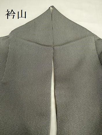 平和屋着物●江戸小紋　万筋　羊羹色×白練色　正絹　逸品　DABK2989op