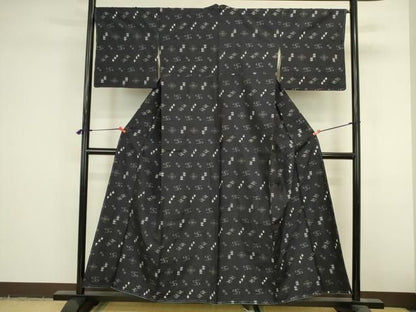 平和屋着物●本場琉球絣　紬　正絹　逸品　未使用　DABK2990op