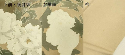 平和屋着物●訪問着　牡丹　金彩　正絹　逸品　DABK2995op