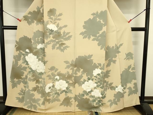 平和屋着物●訪問着　牡丹　金彩　正絹　逸品　DABK2995op