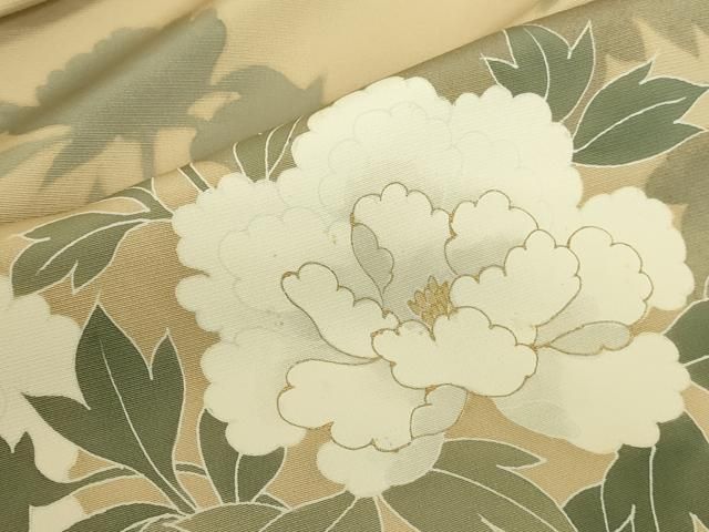 平和屋着物●訪問着　牡丹　金彩　正絹　逸品　DABK2995op