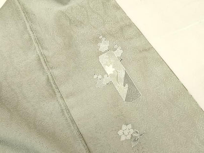 平和屋着物●豪華色留袖　作家物　駒刺繍　短冊花文　金彩　正絹　逸品　未使用　DABK2997op