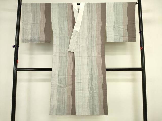 平和屋着物●長襦袢　無双仕立て　間道　正絹　逸品　DABK2999op