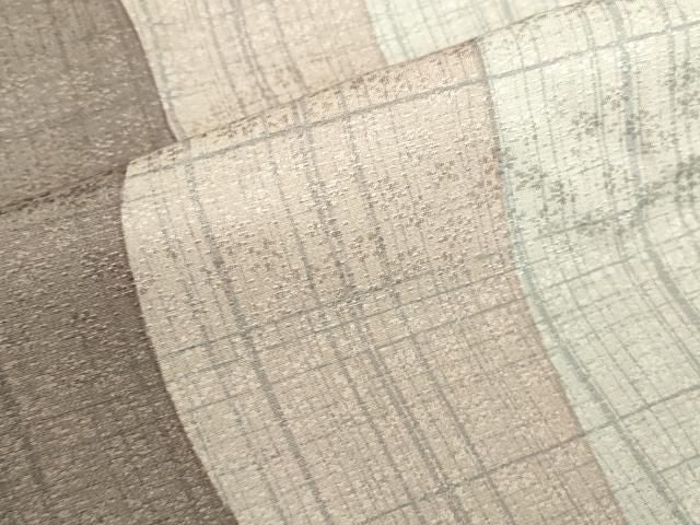 平和屋着物●長襦袢　無双仕立て　間道　正絹　逸品　DABK2999op
