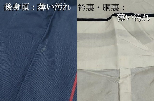 平和屋着物■本場縞大島紬　間道　正絹　逸品　DABK3003qa