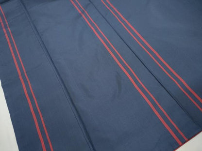 平和屋着物■本場縞大島紬　間道　正絹　逸品　DABK3003qa
