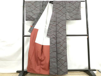 平和屋着物■本場大島紬　7マルキ　斜縞文　正絹　逸品　DABK3005qa