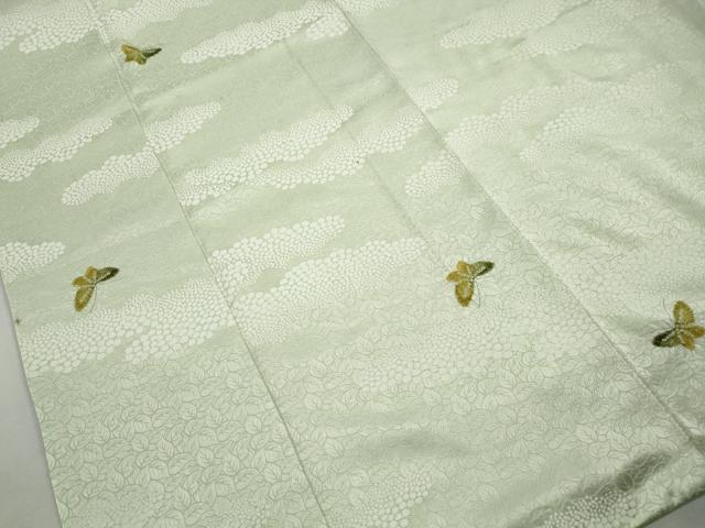平和屋着物■上質な小紋　絞り　舞蝶雲文　正絹　逸品　DABK3014qa