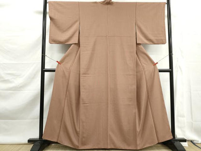 平和屋着物■上質な小紋　間道　正絹　逸品　DABK3019qa