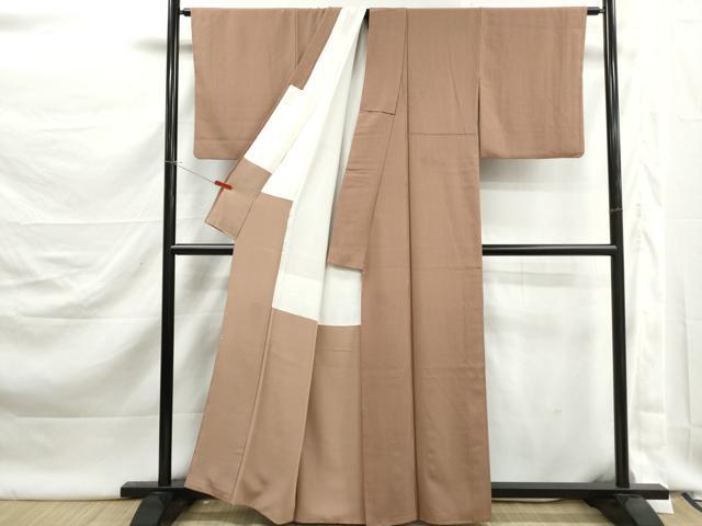 平和屋着物■上質な小紋　間道　正絹　逸品　DABK3019qa