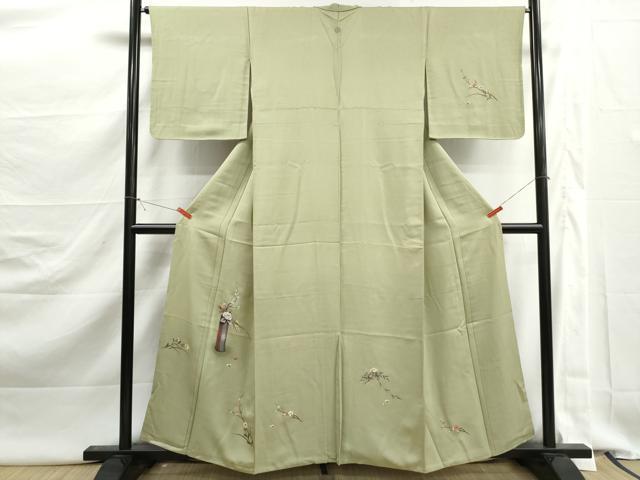 平和屋着物■訪問着　飾花文　暈し染め　正絹　逸品　DABK3033qa