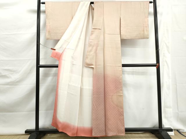 平和屋着物■色留訪問着　青海波地紋　暈し染め　正絹　逸品　DABK3037qa