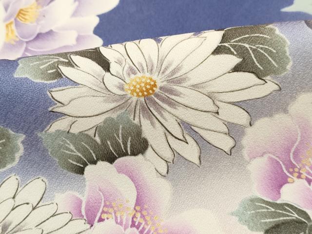 平和屋着物●豪華振袖　刺繍　草花文　牡丹　正絹　逸品　DABK3040qa