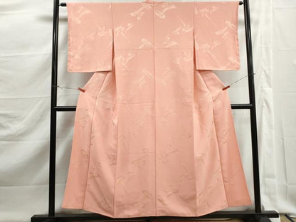 平和屋着物■上質な小紋　抽象文様　金糸　正絹　逸品　DABK3041qa