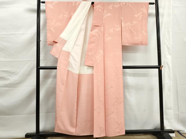 平和屋着物■上質な小紋　抽象文様　金糸　正絹　逸品　DABK3041qa