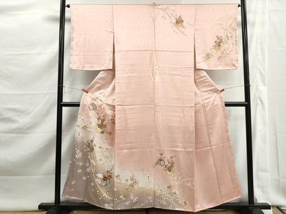 平和屋着物■訪問着　花車文　暈し染め　金彩　正絹　逸品　DABK3042qa