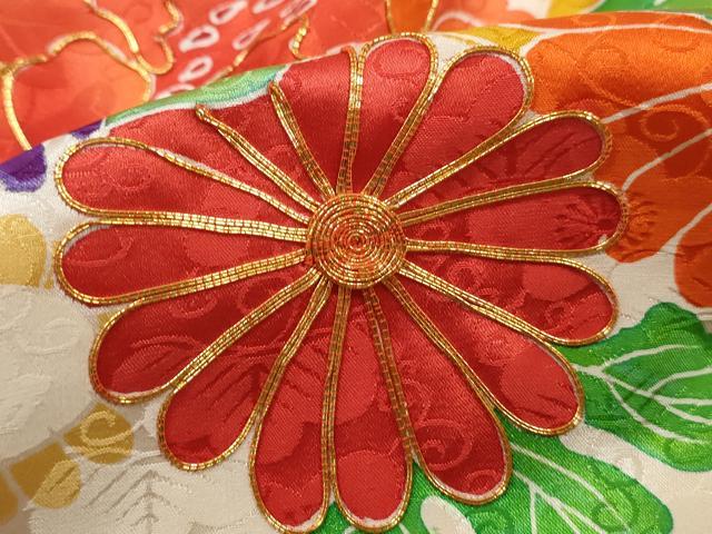 平和屋着物■豪華振袖　駒刺繍　絞り　花車文　牡丹　金銀彩　正絹　逸品　DABK3045qa