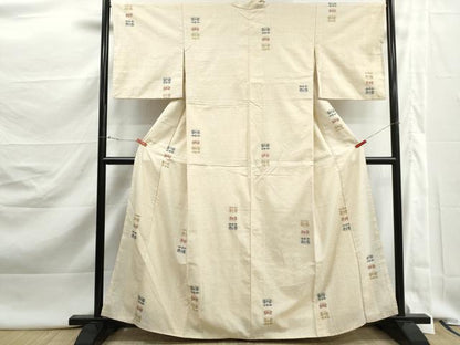 平和屋着物■上質な紬　遠州椿　正絹　逸品　DABK3052qa