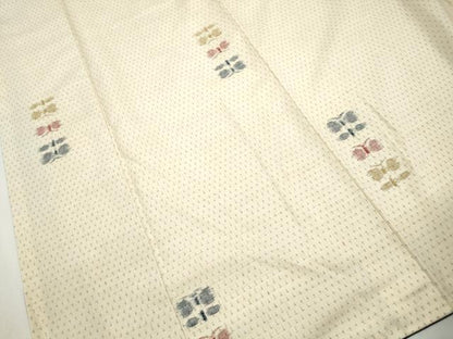 平和屋着物■上質な紬　遠州椿　正絹　逸品　DABK3052qa