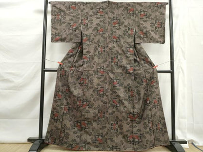 平和屋着物■本場大島紬　7マルキ　短冊花文　正絹　逸品　未使用　DABK3119qa